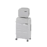 Set valize rulante Leziter TraveLux Voyager IV, ABS, 2 piese, gri