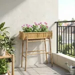 Ghiveci pentru Grădină cu Suport natural 100 x 38 x 114 cm GartenMobel Dekor