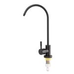 Robinet pentru apă filtrată Leziter, negru, din inox – pentru purificator