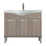 Leziter Masca chiuveta baie Nerva 105 cu lavoar, ulm Rauna