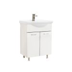 Leziter Masca chiuveta baie Ruben 65 cu lavoar, alb