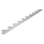 Bordura separator pentru gazon din otel galvanizat, 48 mm, 1 m, argintie