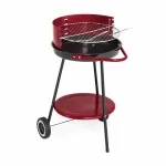 Grătar rotund pe cărbuni Landmann 41 cm, grilaj reglabil și roți pentru exterior