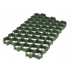 Grilă de parcare tip fagure 60x40x3 cm, 480 t/mp, plastic verde, Garden Plus