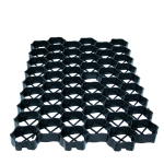 Grilă tip fagure din plastic pentru parcare și terasamente, 60x40x3 cm, 480 t/mp, neagră