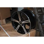 Jante aliaj ART 416BP 15 inch, negru cu față prelucrată, set cu kit