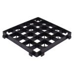 Grilă pavaj ecologic H30 pentru parcare, 180 t/mp, 33x33x3 cm, neagră