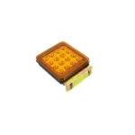 Lampă LED semnalizare portocalie SMD 6001-2, 12–24V, IP66, 140×115×50 mm