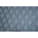 Material romb negru pentru covorașe auto, cusătură neagră, antiderapant (COV02NN)