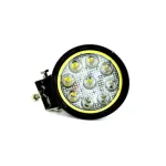 Proiector LED auto 27W cu Angel Eyes, Spot 30° 12–24V, 2200 lm, IP67 (LW015)