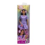 BARBIE PAPUSA BARBIE FASHIONISTAS BRUNETA CU ROCHIE MOV DUNGATA CU AUTISM SuperHeroes ToysZone