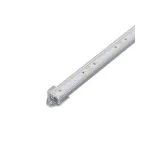 Bandă LED rigidă 5630 cu profil aluminiu 886AL, 1 m, 12V, 18W, lumină albastră 6000K