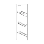 Ștergător parbriz pasager Fiat Fiorino Box 2008+ 19 inch (482 mm) ART52