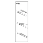 Ștergător parbriz șofer Jaguar XJ (J12/J24/X351) 24" 609 mm, prindere ART51