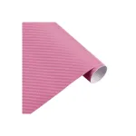 Folie carbon 3D roz autocolantă 1,27 x 1 m, textură fibră de carbon