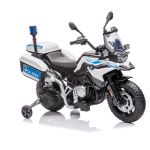 Motocicletă electrică de poliție BMW F850GS 12V pentru copii, albastră, cu USB/MP3