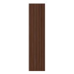 Panou acustic decorativ Leziter, efect nuc, 260x60x1,8 cm pentru perete/tavan