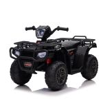 ATV electric pentru copii Leziter Quad negru 12V, 2x30W, lumini LED, MP3/USB