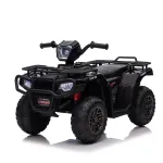 ATV electric pentru copii Leziter Quad negru 12V, 2x30W, lumini LED, MP3/USB