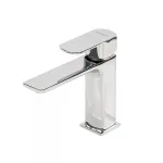 Baterie de lavoar Leziter Sofia monocomandă, crom, design unghiular modern