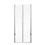 Ușă de duș Leziter Saloon cu două aripi, sticlă securizată 5 mm, 80x195 cm