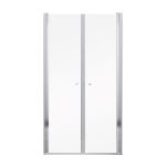 Ușă de duș Leziter Saloon 90x195 cm cu două aripi, sticlă securizată 5 mm