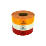 Bandă reflectorizantă roșie tip fagure 5 cm x 45,7 m, omologată UE (UE58R)