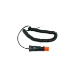 Mufă brichetă dublă standard + DIN ISO4165, cu cablu spiralat 3 m (MF2D)