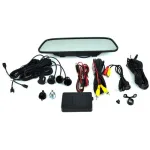 Sistem senzori parcare cu cameră marșarier și oglindă monitor 5" (4 senzori) 12V