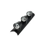 Suport stâlp A cu 3 ceasuri tuning RGB pentru voltaj, temp. apă și turație – 44 cm