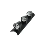 Suport stâlp A cu 3 ceasuri tuning RGB pentru voltaj, temp. apă și turație – 44 cm