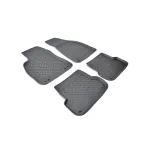Set covorase cauciuc tip tavita pentru Audi A4 B6/B7 (2000–2008), negru
