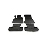 Set covorașe auto din cauciuc tip tăviță pentru Audi Q5 8R (2008–2016), negru