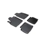 Set covorașe auto cauciuc tip tăviță pentru Fiat 500 (2007–2024), negre