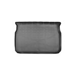 Covor portbagaj tip tavita pentru Peugeot 208 Hatchback 2012+ cu bordura, negru