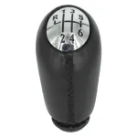 Mâner schimbător viteze pentru Dacia Duster, 6 trepte, negru, piele ecologică