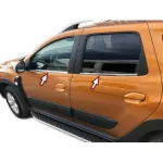 Ornament cromat perie geam pentru Dacia Duster II (2018+) din inox 304, set