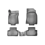 Covorașe auto din cauciuc tip tăviță pentru Nissan Qashqai II (2014+) - set 4, negru