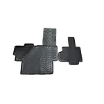 Covorașe auto din cauciuc tip tăviță pentru Peugeot Traveller rândul 2 (2016–), negre