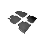 Set covorașe auto din cauciuc tip tăviță pentru Renault Grand Scenic II (2003–2009), negru