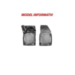 Covorașe cauciuc tip tăviță față pentru VW Transporter T5/T6 2003+ (set 2, negru)