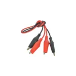 Set clești crocodil izolați 4 bucăți, 35 cm, pentru conexiuni electrice (W12409)