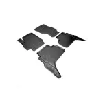 Set covoare auto cauciuc tip tavita pentru Volkswagen Amarok 2010+, negre (4 buc)