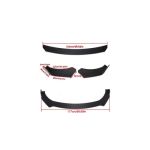 Spoiler universal prelungire bară față, aspect carbon, set 3 piese UNV-013C