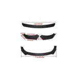 Spoiler universal prelungire bară față, aspect carbon, set 3 piese UNV-013C