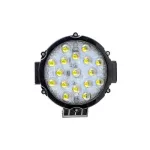 Proiector LED rotund 51W 12/24V, lumina alba 6000K, 4590 lm (GD75117R)
