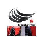 Set overfender universal pentru aripi, negru mat, 80x8,5 cm – 4 bucăți HH-UNIV-032