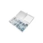 Trusă șaibe metalice DIN125/DIN127, 350 piese M4–M12 în cutie