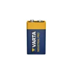 Baterie Varta Lithium Industrial Pro 9V (6LR61) pentru alarme și detectoare, Cod 4022
