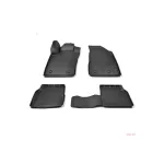 Set covoare cauciuc tip tavita pentru Jeep Compass II (2017+), 4 bucati, negru